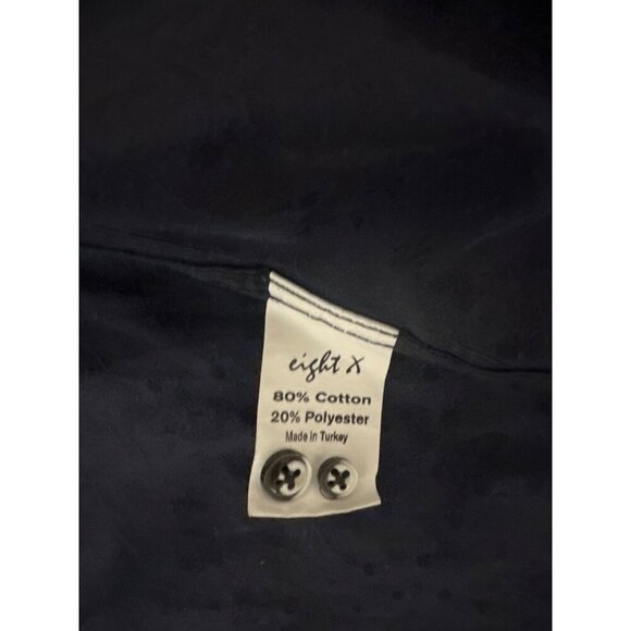 Eight X Jacquard Gold Floral Foil Button Down Shirt, Size Small - Picture 10 of 11